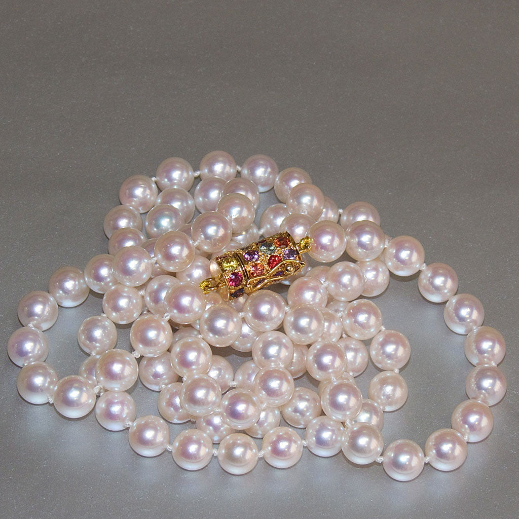 Are mikimoto discount pearls bleached