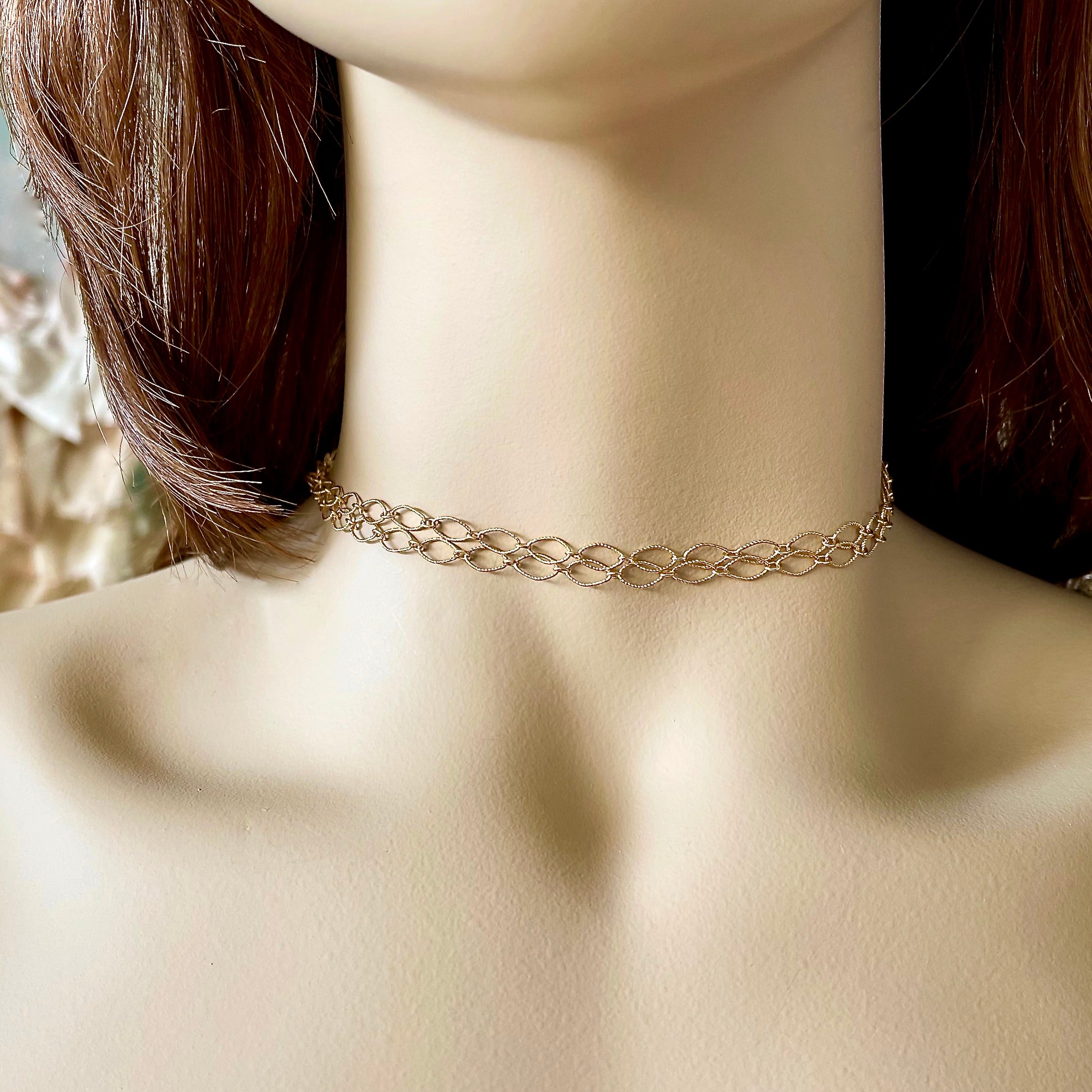 Diamond cut deals choker necklace